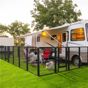 Metal Dog Playpen Foldable Pet Fence Exercise Pen for Puppy/Rabbit/Small Animal - Picture 1 of 34