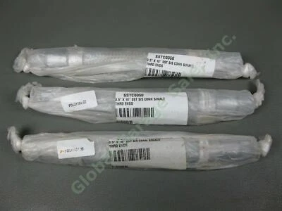 3 Metraflex SSTC0050 1/2"x10" LF SS Male Threaded Flexible Pump Connector LOT - Image 1 of 4