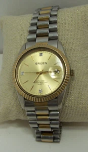 Reloj Hombre Cuarzo Gruen Vintage, Funciona, Batería Nueva - Imagen 1 de 12