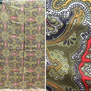 Paisley Italian Vintage 1970s Twill Acetate Lining Fabric 45" wide X 1 Yard - Picture 1 of 6