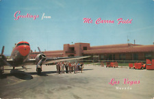 Vintage Postcard, Greetings from McCarran Airport, Las Vegas, Nevada, Years Ago*