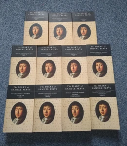 THE DIARY OF SAMUEL PEPYS 11 VOL COMPLETE I-XI HARPER 90s SET ACC/GOOD PB 1660s - Picture 1 of 9