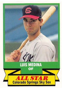 Luis Medina 1988 CMC Triple A All-Stars 38  Colorado  Baseball Card