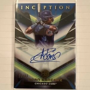 2023 BOWMAN INCEPTION ADAN SANCHEZ BLUE AUTO /99 - Picture 1 of 2