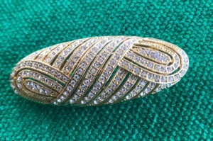 VINTAGE NAPIER BAR BROOCH WITH RHINESTONES - Picture 1 of 3