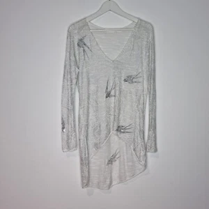 Sass And Bide Size XS Shaka And The Dream Weaver White Silver Beaded Long Sleeve - Picture 1 of 7