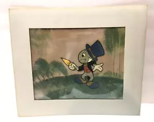 Original Walt Disney Production Cel Cell Celluloid Jiminy Cricket Pinocchio - Picture 1 of 8