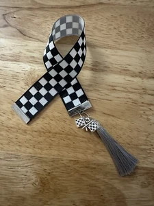 Checkered Flag Bookmark, Book Lover, Box Incl, Checkered Flag, Race Car, Racing - Bild 1 von 10