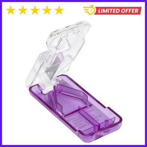Pill Cutter and Splitter Stainless Steel Blade with Dispenser Cuts Pills Tablets - Picture 1 of 24