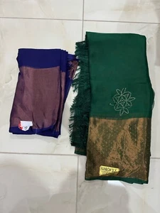 Sari Kanchipuram Bollywood Saree Indien Hochzeit Indisch Saris Seide - Bild 1 von 1