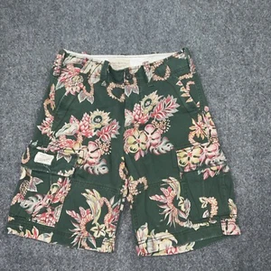 Ralph Lauren Denim & Supply Shorts Mens Sz 30 Green Floral Hawaiian Cargo - Picture 1 of 7