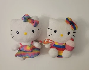 2 Original TY Hello Kitty You Can Never Have Too Many Friends Beanie Babies NEW - Picture 1 of 10