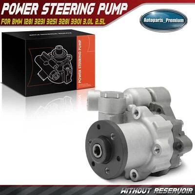 Power Steering Pump w/Valve for BMW 128i 323i 325i 328i 330i 3.0L 2.5L 2006-2013 - Image 1 of 4