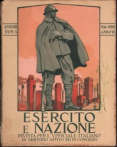 GUERRA-ESERCITO E NAZIONE RIVISTA PER L'UFFICIALE ITALIANO n° 5 1928-L398 - Imagen 1 de 1