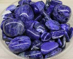 SODALITE Burattati Minerali Cristalloterapia cristallo quarzo drusa CHAKRA wicca - Picture 1 of 1