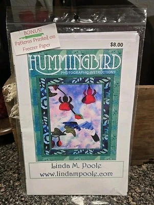 Hummingbird Applique Quilt Pattern Linda M Poole - Image 1 of 2