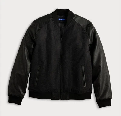 Apt. 9 Men's Mixed Media Varsity Bomber Jacket Size XL - Image 1 of 4