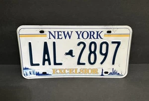 NEW YORK EXCELSIOR LICENSE PLATE LAL - 2897 — GOOD, CRAFT GRADE - Picture 1 of 22