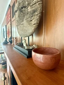 Ancient Pre Columbian Pottery Ceremonial Round Base Bowl Circa 800-1500AD - Picture 1 of 20