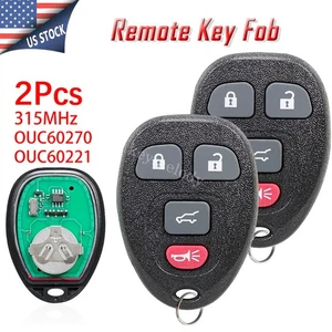 2 Keyless Entry Remote Key Fob for GMC Acadia Yukon Chevrolet Traverse OUC60270 - Picture 1 of 7