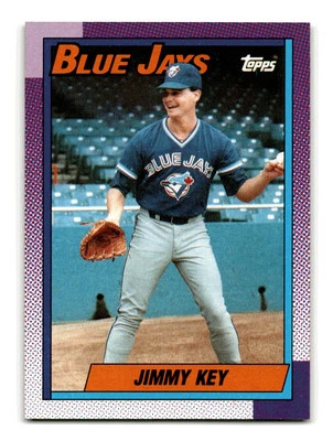 Jimmy Key 1990 Topps #371 Toronto Blue Jays NM-MINT - Image 1 of 2
