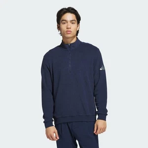 adidas men Ultimate365 Terry Cloth Quarter-Zip Pullover - Picture 1 of 20