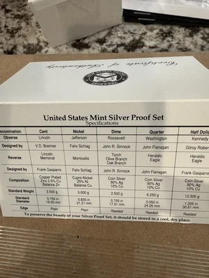 1996-S "Silver"  U S Proof Set -Gem Proof Set in original Package - Image 1 of 4