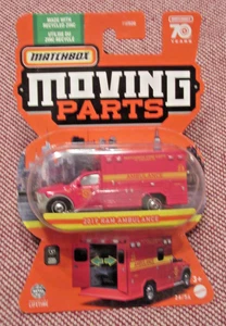 MATCHBOX 2023 / 70 YEARS MOVING PARTS 2019 RAM AMBULANCE # 26 RED - Picture 1 of 6