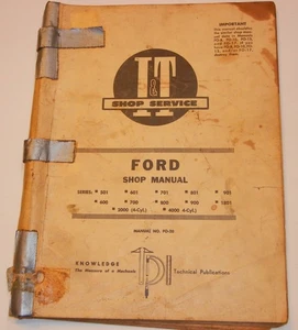 Ford FO-20 I&T Service- & Reparaturanleitung, Abdeckungen, 600.700, 800, 900, 2000, 4000 - Bild 1 von 1