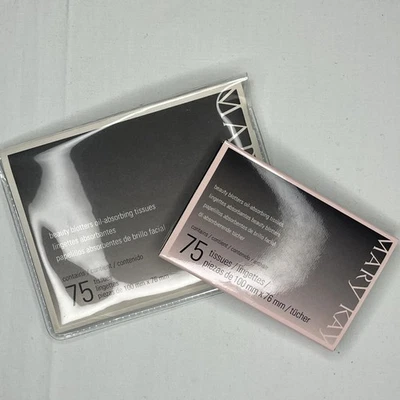 Mary Kay Beauty Blotters Oil-Absorbing Tissues 150 Tissues 2 Packs 2 Sizes - Image 1 of 2