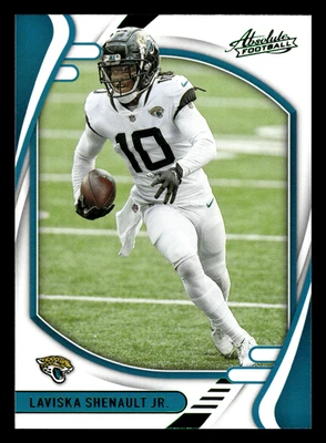 2021 Panini Absolute Laviska Shenault Jr. #63 Jacksonville Jaguars Green Foil  - Image 1 of 2