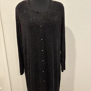 Ronni Nicole Dress Womens 14 Maxi Glitter Beaded Jacket Set Formal Occasion - Picture 1 of 15