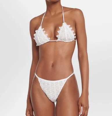 Missoni lace effect bikini set in white Size XS - Image 1 of 4