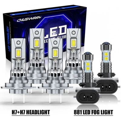 Para Kia Sorento 2014-2018 6x Combo H7+H7+881 Faros LED Bombillas Kits Faros Antiniebla Foto 1 de 4