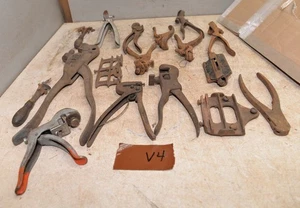17 antique saw setting tools 1 & 2 man sawmill logging collectible tool lot V4 - Picture 1 of 14