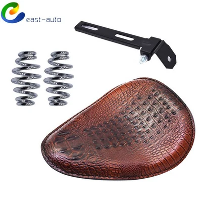 Para Honda Shadow Spirit ACE VT 1100 750 Bobber Moto Solo Asiento Marrón Muelle Foto 1 de 4