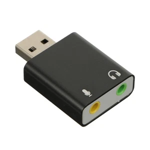 7 .1 USB Externe Soundkarte Soundkartenadapter USB-Audio-Adapter - Bild 1 von 12