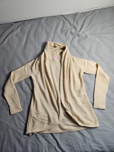 Lilly Pulitzer Cashmere Open Front Cardigan Womens Size Small Yellow Preppy NEW - Picture 1 of 9