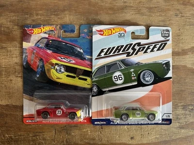 Hot Wheels Premium Car Culture Alfa Romeo Giulia Sprint GTA Lot Of 2 New - Image 1 of 2