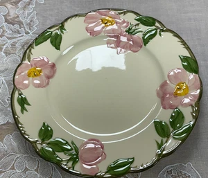 NUOVO - FRANCESCANO - Rosa del deserto - dipinto a mano - piatto insalata/dessert/pane e burro - 8". - Foto 1 di 5
