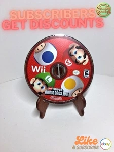 New Super Mario Bros. Wii (Nintendo Wii, 2009) DISC ONLY Tested Great - Picture 1 of 3