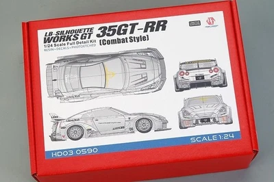 HobbyDesign 1 24 LB Silhouette Works GT 35GT R R Resin Kit Ruote in Metallo... - Immagine 1 di 4