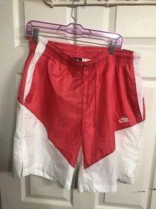 Men’s Nike Air Sportswear Windrunner Track Shorts White/Pink AR2424-623. Sz XL - Picture 1 of 3