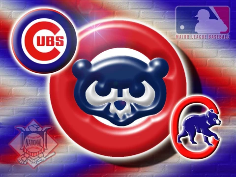 MLB CHICAGO CUBS BASEBALL LOGO GAMEROOM MANCAVE DECOR FRIDGE MAGNET #6 Cover