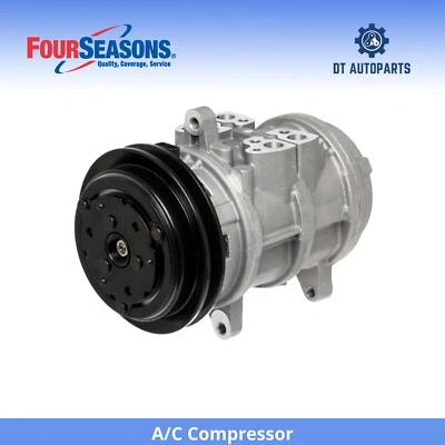 Compresor de aire acondicionado 4 estaciones para Ford E-150 Econoline Club Wagon 1983-1986 L6 Foto 1 de 4