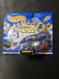 Hot Wheels Planet Micro NASCAR 4 NIP 89938 new on sealed card!!!! - Picture 1 of 3