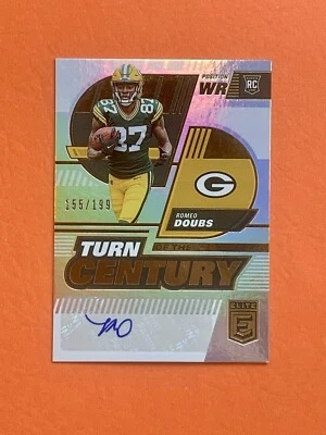 2022 Panini Donruss Elite Romeo Doubs Turn Of The Century Rookie Auto /199 RC - Image 1 of 4