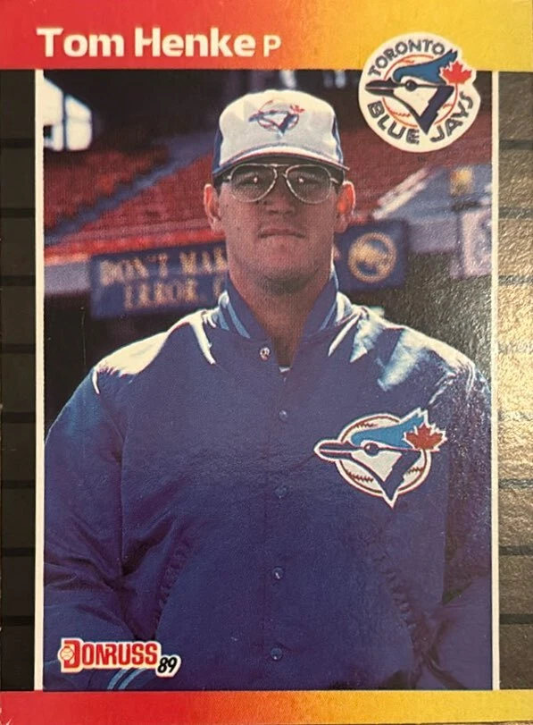 1989 Donruss #385 Tom Henke - Toronto Blue Jays - Image 1 of 4