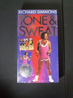 Richard Simmons TONE and SWEAT VHS Tape Workout   - Image 1 of 2