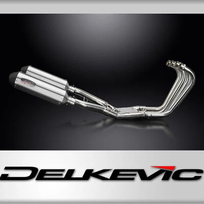 Silenciadores de escape completo Yamaha FJ1100 1984-1985 Delkevic 4-2 13,5" XOval de acero inoxidable Foto 1 de 4
